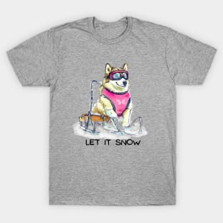 LET IT SNOW - Husky T-Shirt